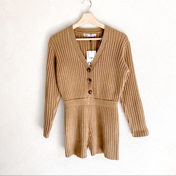 Zara Short Knit Jumpsuit - Picture 6 of 7